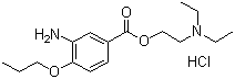 盐酸丙美卡因分子结构 (CAS 5875-06-9)
