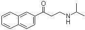 structure of CAS# 58753-54-1, 3-[(1-Methylethyl)amino]-1-(2-naphthalenyl)-1-propanone