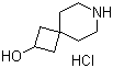 7-Azaspiro[3.5]nonan-2-ol hydrochloride molecular structure (CAS 587869-08-7)