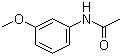 结构式 CAS# 588-16-9, N-(3-甲氧苯基)乙酰胺