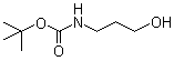 structure of CAS# 58885-58-8, tert-Butyl N-(3-hydroxypropyl)carbamate;3-(N-tert-Butoxycarbonylamino)propanol; 3-(tert-Butoxycarbonylamino)-1-propanol; 3-(tert-Butoxycarbonylamino)propanol; 3-(N-tert-Butoxycarbonylamino)-1-propanol