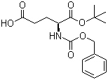 结构式 CAS# 5891-45-2, N-[(苯基甲氧基)羰基]-L-谷氨酸叔丁酯