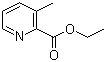 Ethyl 3-methyl-2-pyridinecarboxylate molecular structure (CAS 58997-10-7)