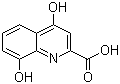 4,8-二羟基喹啉-2-甲酸分子结构 (CAS 59-00-7)