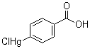 4-氯汞苯甲酸分子结构 (CAS 59-85-8)