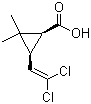 顺式二氯菊酸分子结构 (CAS 59042-49-8)