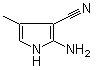 structure of CAS# 59146-60-0, 2-Amino-4-methylpyrrole-3-carbonitrile;2-Amino-3-cyano-4-methylpyrrole; 2-Amino-4-methyl-3-pyrrolecarbonitrile; 2-Amino-4-methylpyrrole-3-carbonitrile