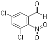 structure of CAS# 59178-12-0, 3,5-Dichloro-2-nitrobenzaldehyde;2-Nitro-3,5-dichlorobenzaldehyde