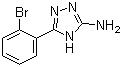 结构式 CAS# 59301-25-6, 5-(2-溴苯基)-4H-1,2,4-三唑-3-胺