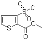 structure of CAS# 59337-92-7, Methyl 3-chlorosulfonylthiophene-2-carboxylate;2-Carbomethoxy-3-thiophenesulfonyl chloride