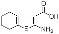 2-Amino-4,5,6,7-tetrahydrobenzo[b]thiophene-3-carboxylic acid molecular structure (CAS 5936-58-3)