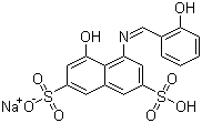 structure of CAS# 5941-07-1, Azomethine-H Monosodium Salt;4-Hydroxy-5-[salicylideneamino]-2,7-naphthalenedisulfonic acid sodium salt