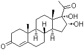 Algestone molecular structure (CAS 595-77-7)