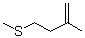1-Methylmercapto-3-methylbut-3-ene molecular structure (CAS 5952-75-0)