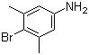 structure of CAS# 59557-90-3, 4-Bromo-3,5-dimethylaniline;(4-Bromo-3,5-dimethylphenyl)amine