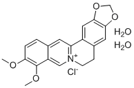 结构式 CAS# 5956-60-5, 氯化小檗碱水合物