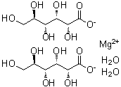 structure of CAS# 59625-89-7, Magnesium D-gluconate dihydrate