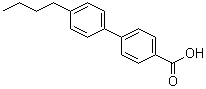 structure of CAS# 59662-46-3, 4'-Butyl-[1,1'-biphenyl]-4-carboxylic acid;4'-Butylbiphenyl-4-carboxylic acid