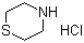 硫代吗啉盐酸盐分子结构 (CAS 5967-90-8)