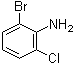 结构式 CAS# 59772-49-5, 2-溴-6-氯苯胺