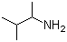 structure of CAS# 598-74-3, 1,2-Dimethylpropylamine;2-Amino-3-methylbutane; 3-Methyl-2-butylamine