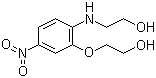 结构式 CAS# 59820-43-8, N-[2-(2-羟基乙氧基)-4-硝基苯基]乙醇胺