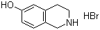 structure of CAS# 59839-23-5, 6-Hydroxy-1,2,3,4-tetrahydroisoquinoline hydrobromide