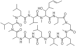 structure of CAS# 59865-13-3, Cyclosporin A;Antibiotic S 7481F1; Cyclosporine