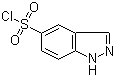 structure of CAS# 599183-35-4, 1H-Indazole-5-sulfonyl chloride