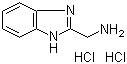 结构式 CAS# 5993-91-9, 1H-苯并咪唑-2-甲胺二盐酸盐