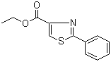 结构式 CAS# 59937-01-8, 2-苯基噻唑-4-羧酸乙酯