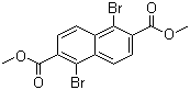 结构式 CAS# 59950-04-8, 1,5-二溴-2,6-萘二甲酸二甲酯