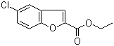 structure of CAS# 59962-89-9, Ethyl 5-chlorobenzofuran-2-carboxylate