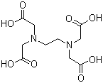 Ethylenediaminetetraacetic acid molecular structure (CAS 60-00-4)