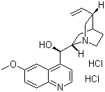 Quinine dihydrochloride molecular structure (CAS 60-93-5)