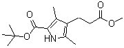 structure of CAS# 60024-89-7, tert-Butyl 4-[2-(methoxycarbonyl)ethyl]-3,5-dimethyl-1H-pyrrole-2-carboxylate;NSC 157292