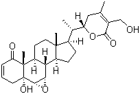 结构式 CAS# 60124-17-6, 12-Deoxywithastramonolide
