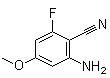 structure of CAS# 601517-02-6, 2-Amino-6-fluoro-4-methoxybenzonitrile