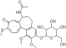结构式 CAS# 602-41-5, 硫秋水仙苷