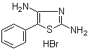 结构式 CAS# 6020-54-8, 5-苯基-2,4-噻唑二胺氢溴酸盐
