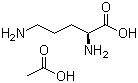 结构式 CAS# 60259-81-6, L-鸟氨酸醋酸盐