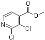 结构式 CAS# 603124-78-3, 2,3-二氯-4-吡啶羧酸甲酯