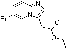structure of CAS# 603311-76-8, Ethyl 2-(6-bromoimidazo[1,2-a]pyridin-3-yl)acetate;2-(6-Bromoimidazo[1,2-a]pyridin-3-yl)acetic acid ethyl ester