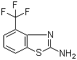 结构式 CAS# 60388-36-5, 2-氨基-4-(三氟甲基)-1,3-苯并噻唑