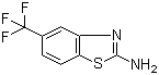 结构式 CAS# 60388-38-7, 2-氨基-5-三氟甲基苯并噻唑