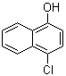structure of CAS# 604-44-4, 4-Chloro-1-naphthol;1-Chloro-4-naphthol; 1-Hydroxy-4-chloronaphthalene; 1-Chloro-4-hydroxynaphthalene; 4-Chloro-alpha-naphthol; 4-chloro-1-naphthalenol; NSC 44345