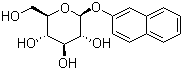 structure of CAS# 6044-30-0, 2-Naphthyl beta-D-glucopyranoside