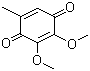 structure of CAS# 605-94-7, 2,3-Dimethoxy-5-methyl-p-benzoquinone;2,3-Dimethoxy-5-methyl-2,5-cyclohexadiene-1,4-dione; 2,3-Dimethoxy-5-methyl-1,4-benzoquinone; 2,3-Dimethoxy-5-methylbenzoquinone
