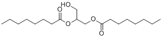 structure of CAS# 60514-48-9, 1,2-Dioctanoyl-sn-glycerol;[(2S)-3-hydroxy-2-octanoyloxypropyl] octanoate