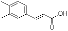 structure of CAS# 60521-25-7, 3-(3,4-Dimethylphenyl)acrylic acid;3-(3,4-Dimethylphenyl)-2-propenoic acid; 3,4-Dimethylcinnamic acid